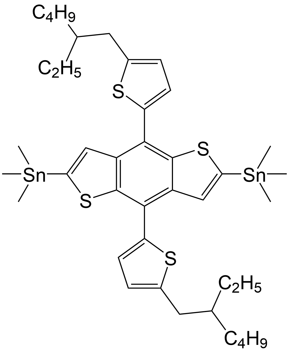 2,6-二(三甲基锡)-4,8-二(5-(2-乙基己基)噻吩-2-基)-苯并并二噻吩/